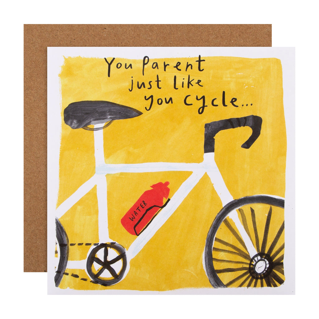 Any Occasion Funny Card for Parent - Contemporary Bicycle Design