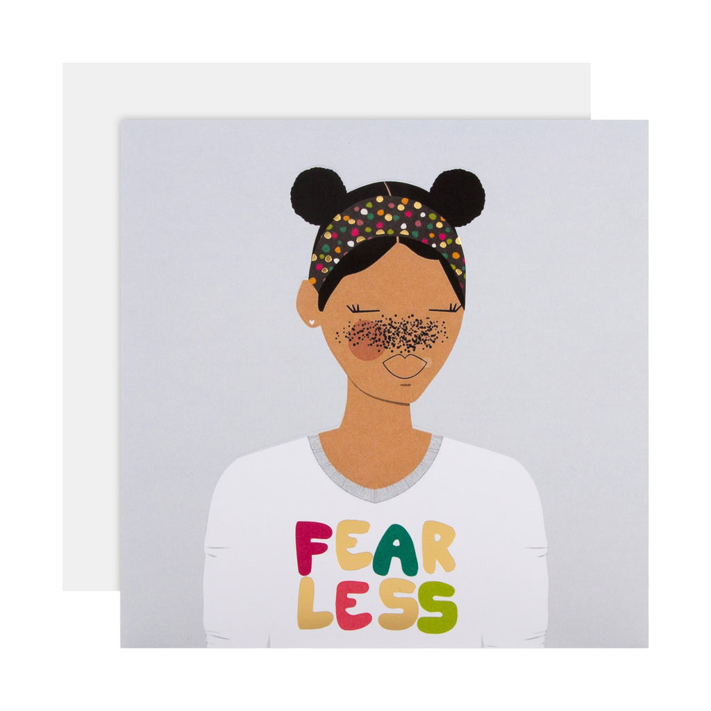 Encouragement and Support Card - Shae Anthony, Spotted Collection Fear Less Design