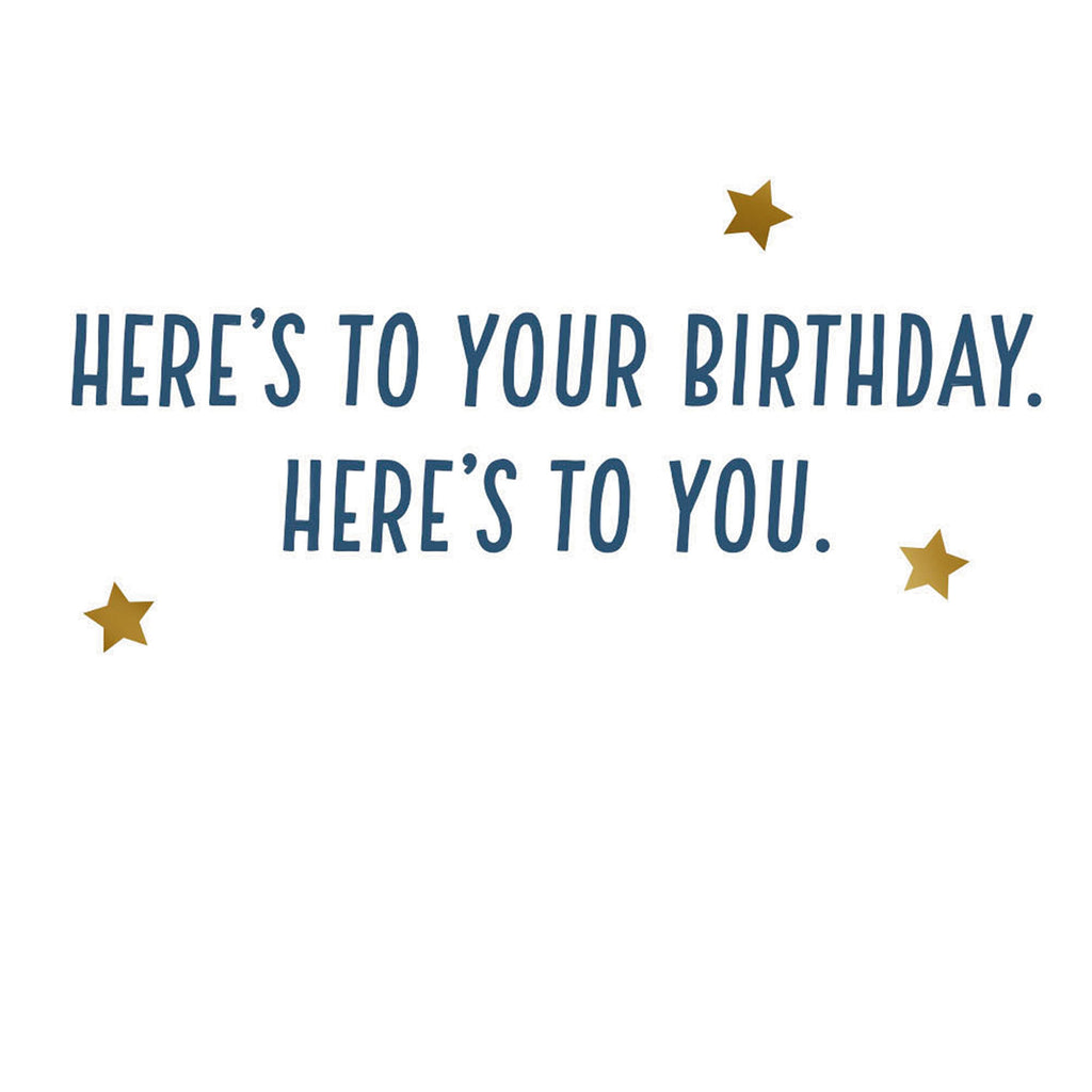 Video Greetings Birthday Card for Him - 'Cheers to You' Design