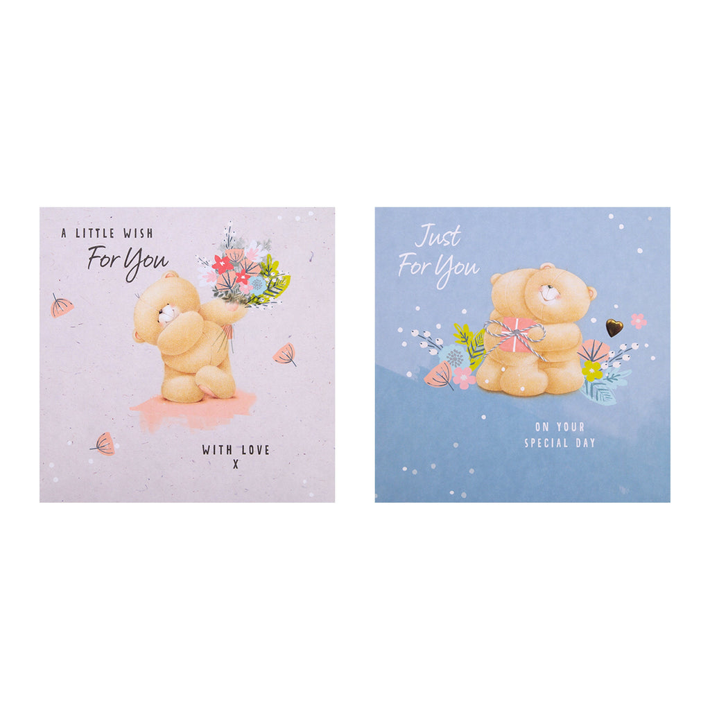 Birthday Cards - Multipack of 20 in 4 Forever Friends Designs