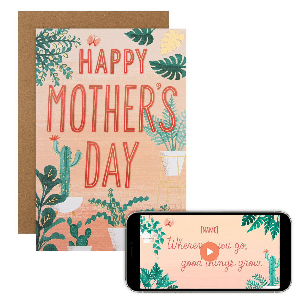 Video Greetings Mother's Day Card - 'Good Things Grow' Design