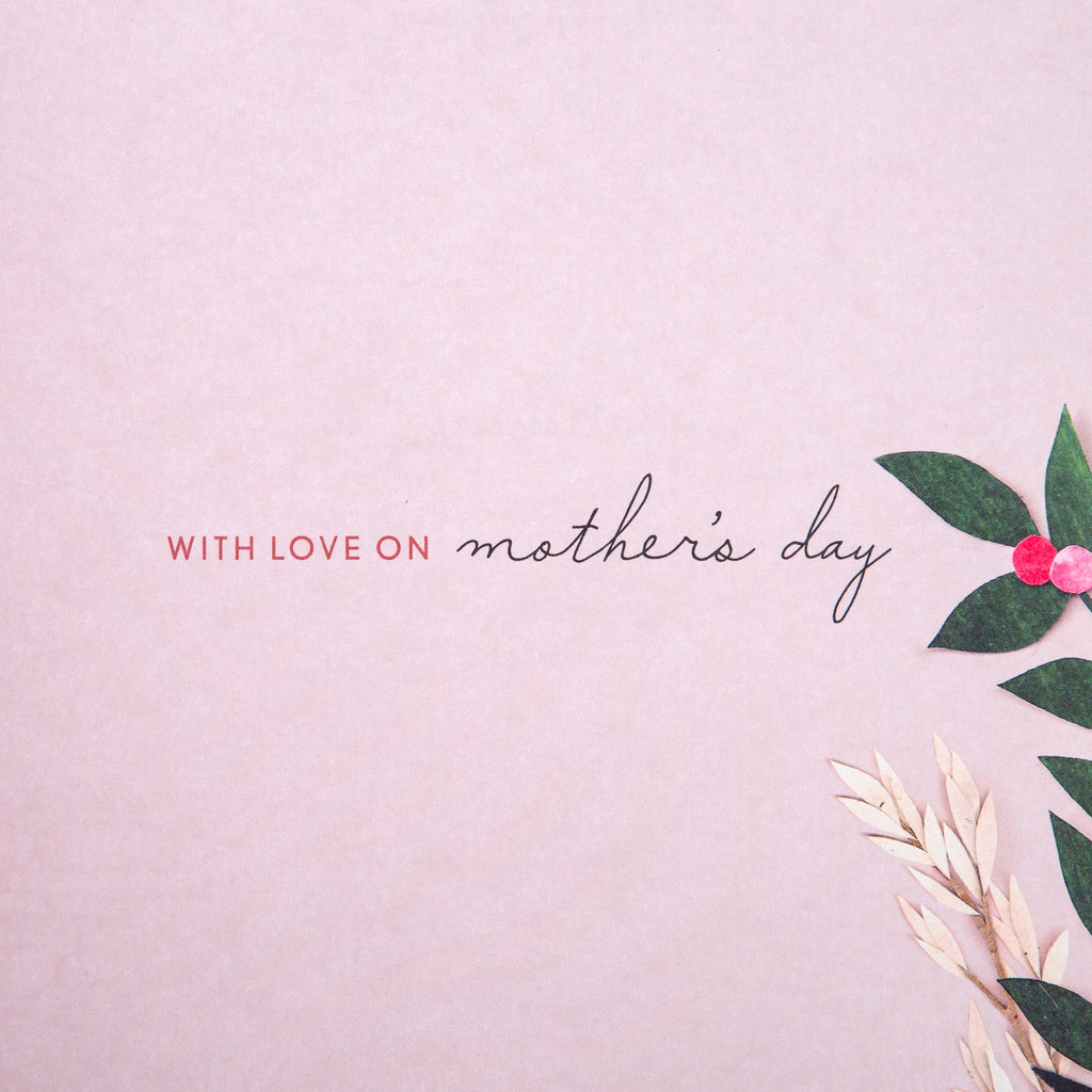Luxury Boxed Mother's Day Card for Grandma - Cute Floral Design with Flower Keepsake & Gift Box