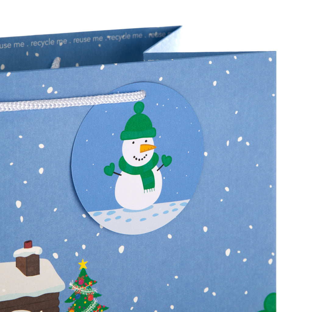 Large Christmas Gift Bag - Peppa Pig and Family Design 