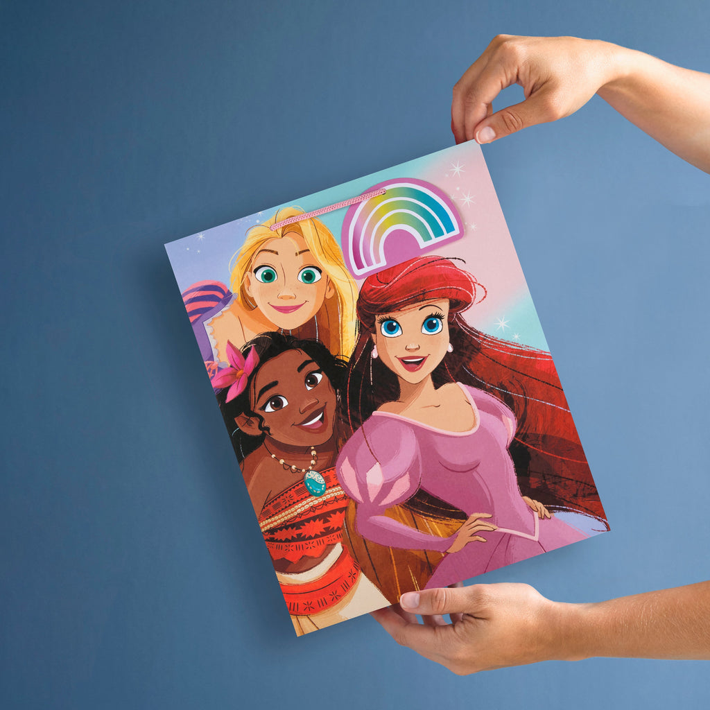 Large Gift Bag - Pink Disney Princesses Design