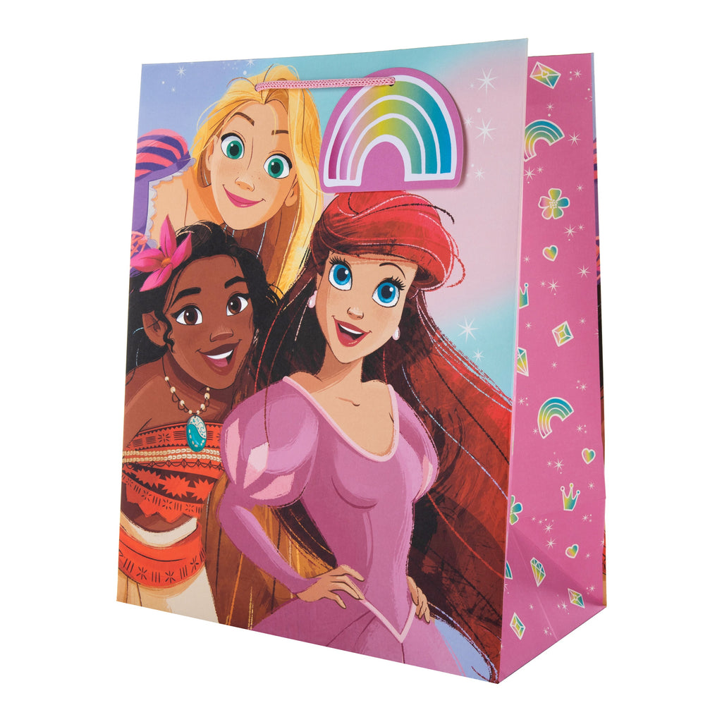 Large Gift Bag - Pink Disney Princesses Design
