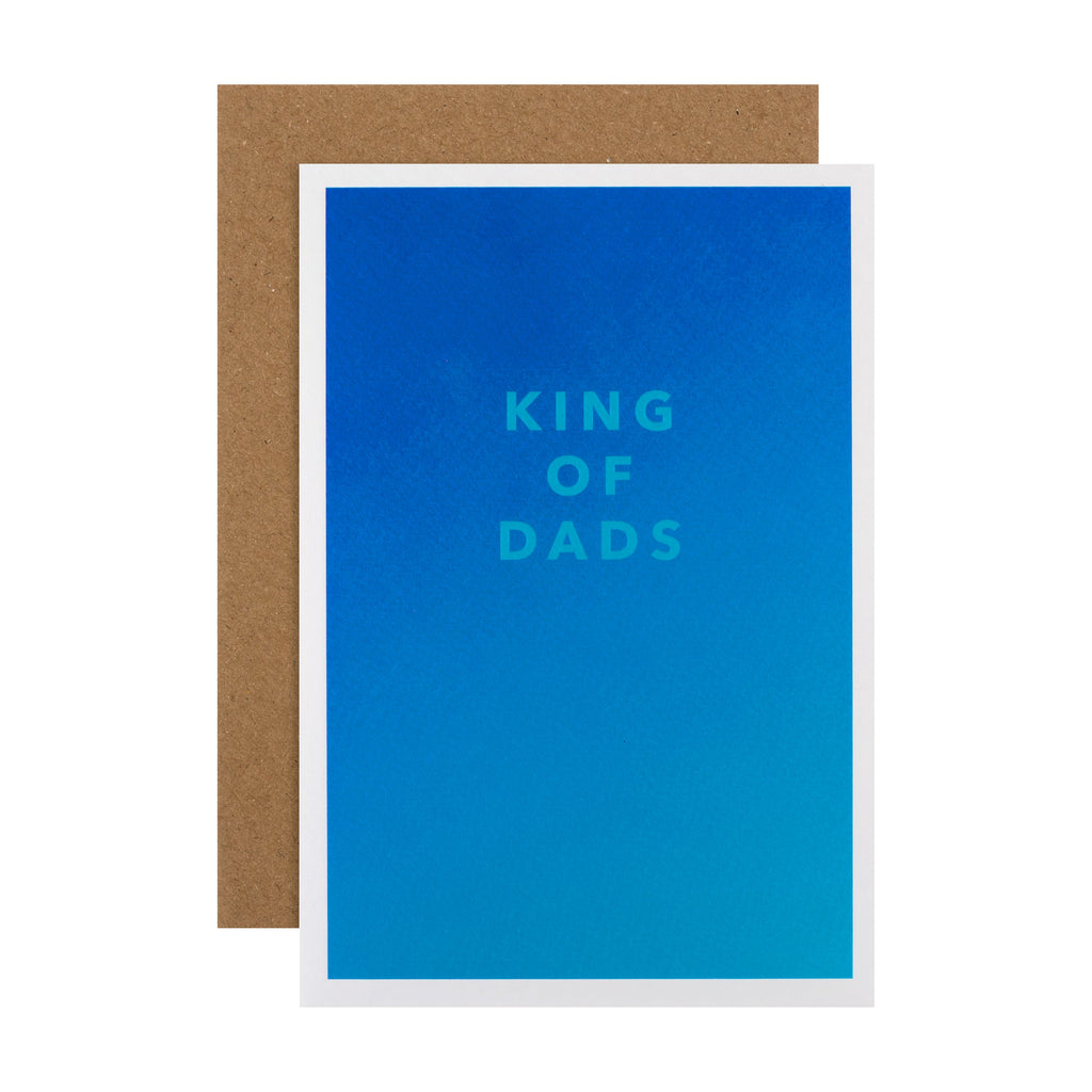 Birthday Card - Electric Parade 'King of Dads' Text Design
