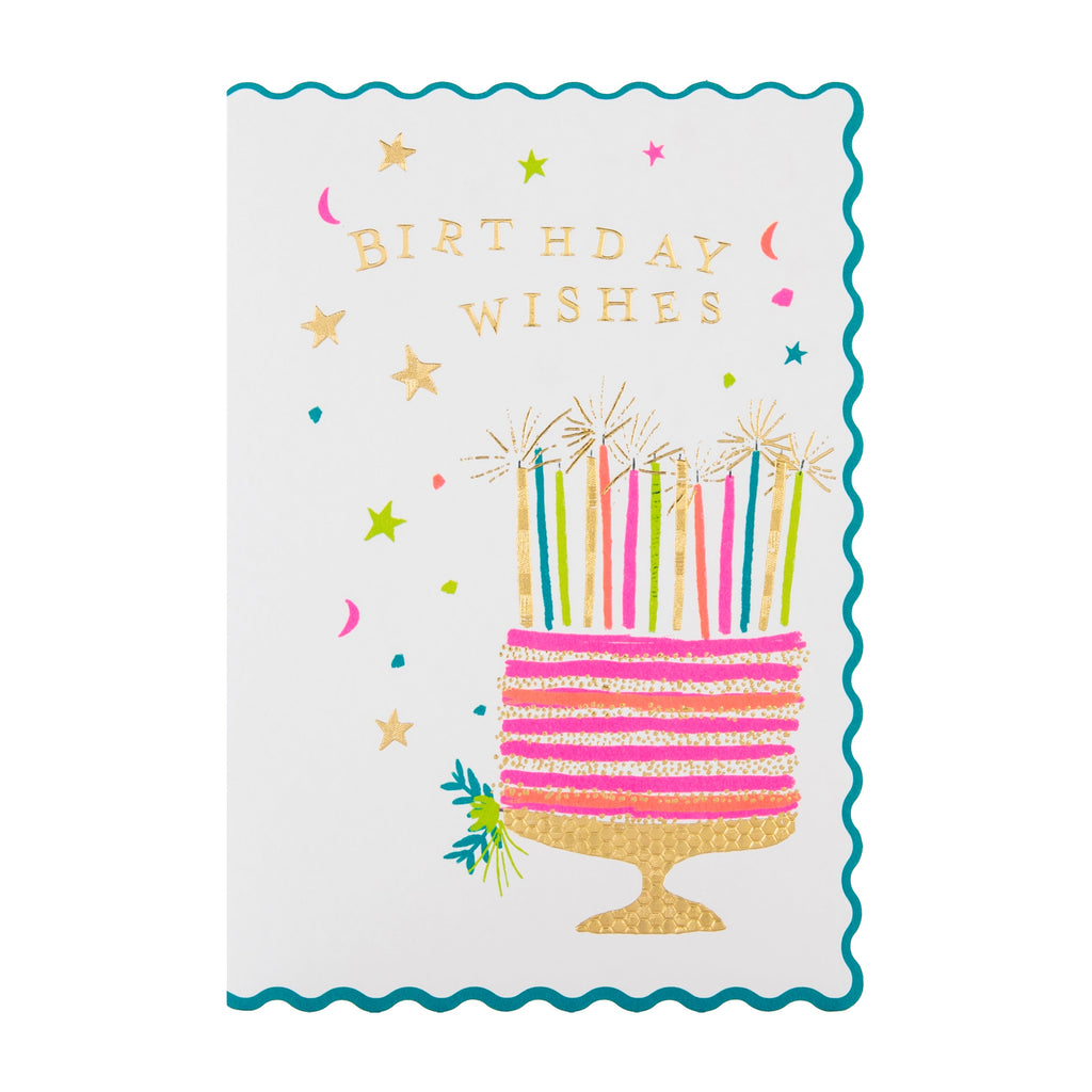 Birthday Card - Oh Darling Cake & Candles Design