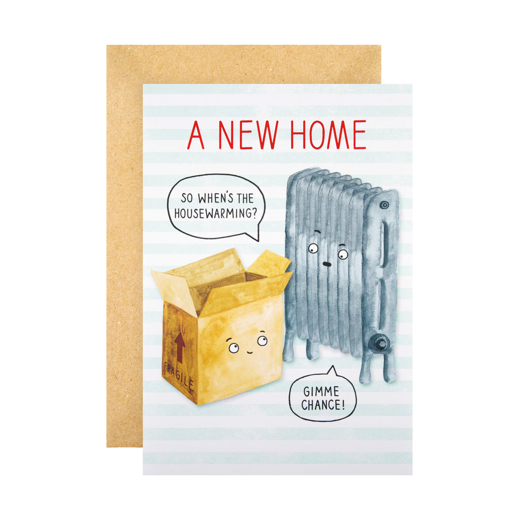 New Home Congratulations Card from Hallmark - Funny Housewarming Radiator Design