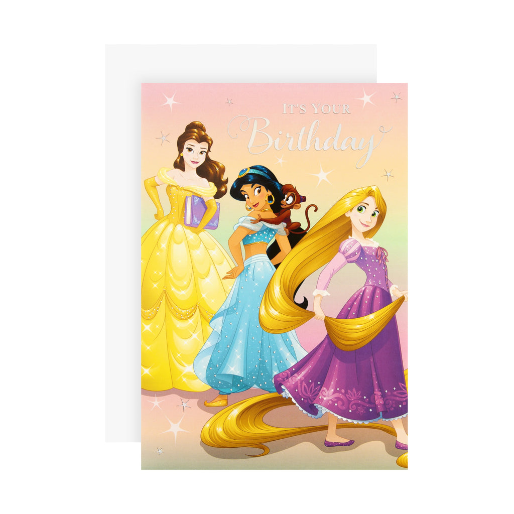 General Kids' Birthday Card - Disney Princess Journal Design