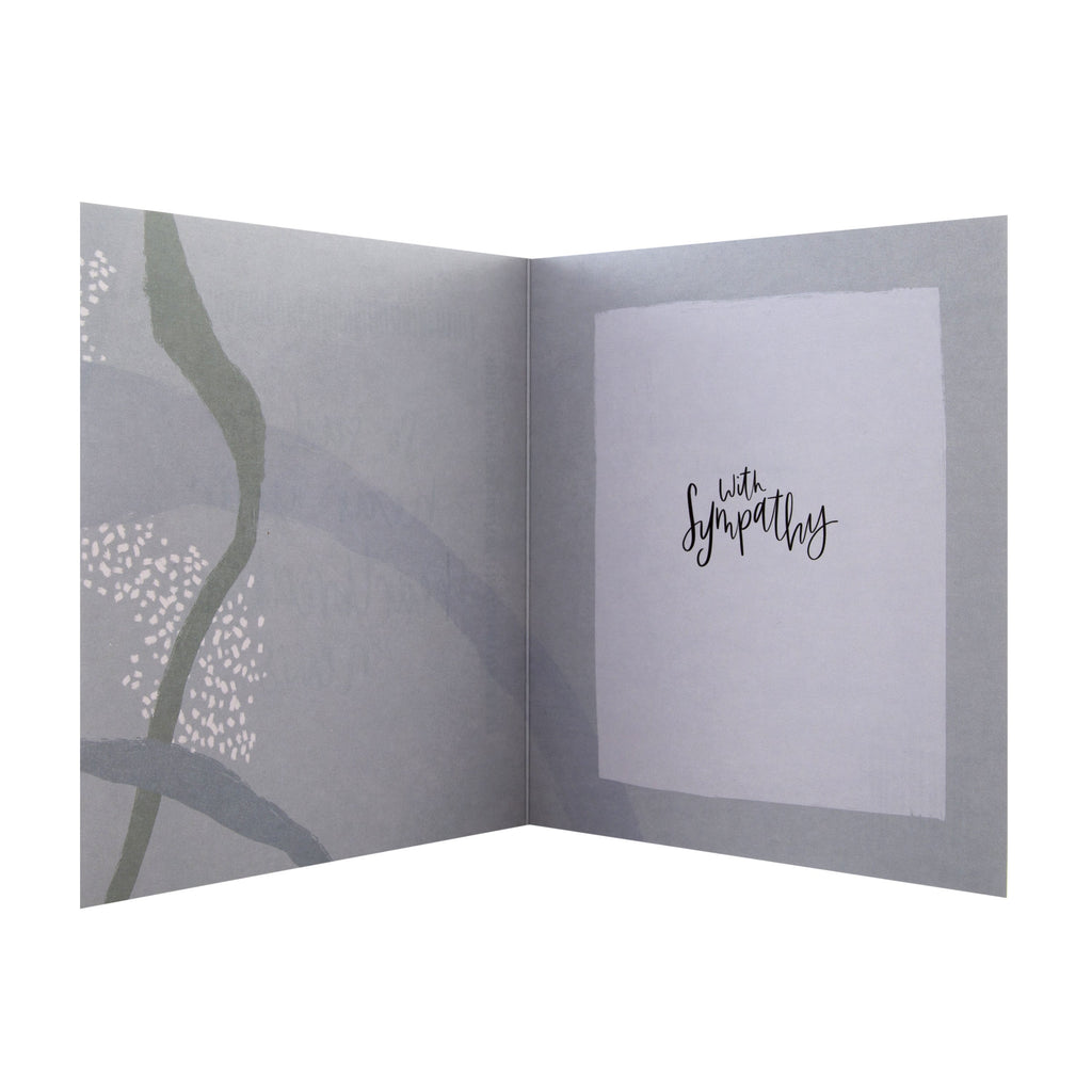 Sympathy Card - Contemporary Text Based Design