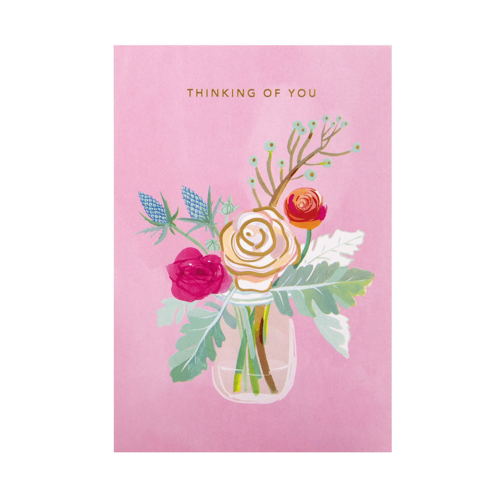 Thinking of You Card - Floral 'good mail' Design