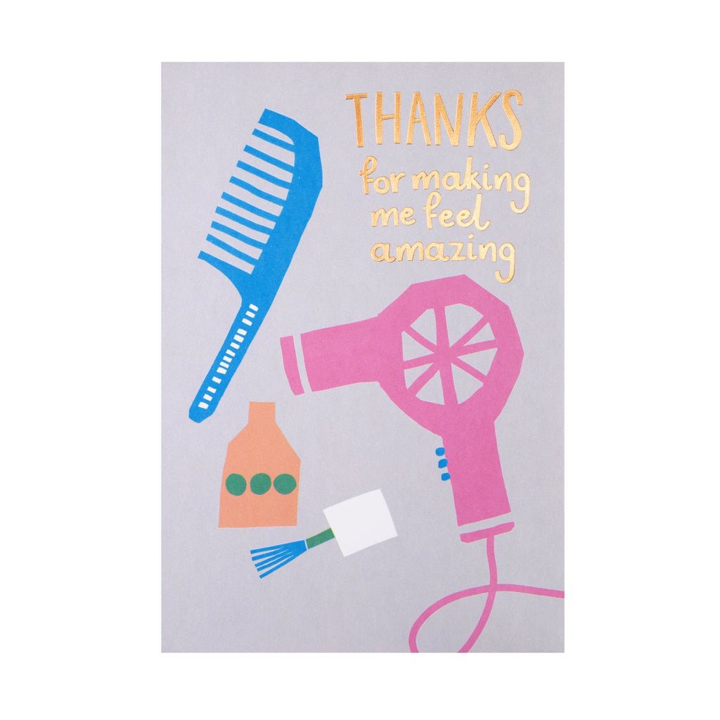 Thank You Card for Beauty Industry Professionals - Contemporary 'State of Kind' Design