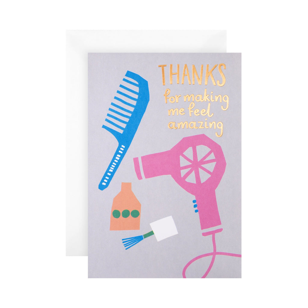 Thank You Card for Beauty Industry Professionals - Contemporary 'State of Kind' Design
