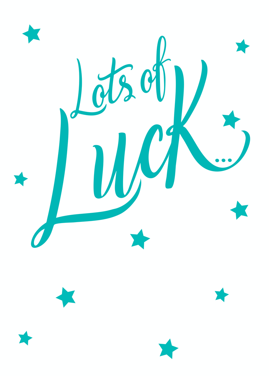 Personalised Lots Of Luck Card Hallmark
