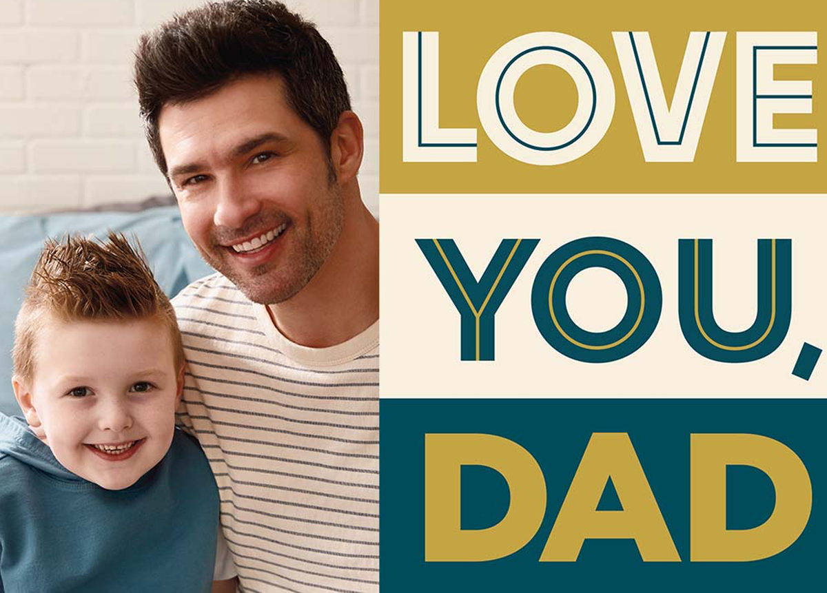 Personalised Love You Dad Photo Card Hallmark