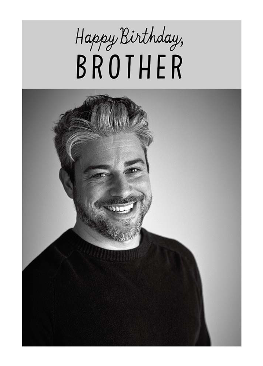 Personalised Birthday Brother Photo Card Hallmark