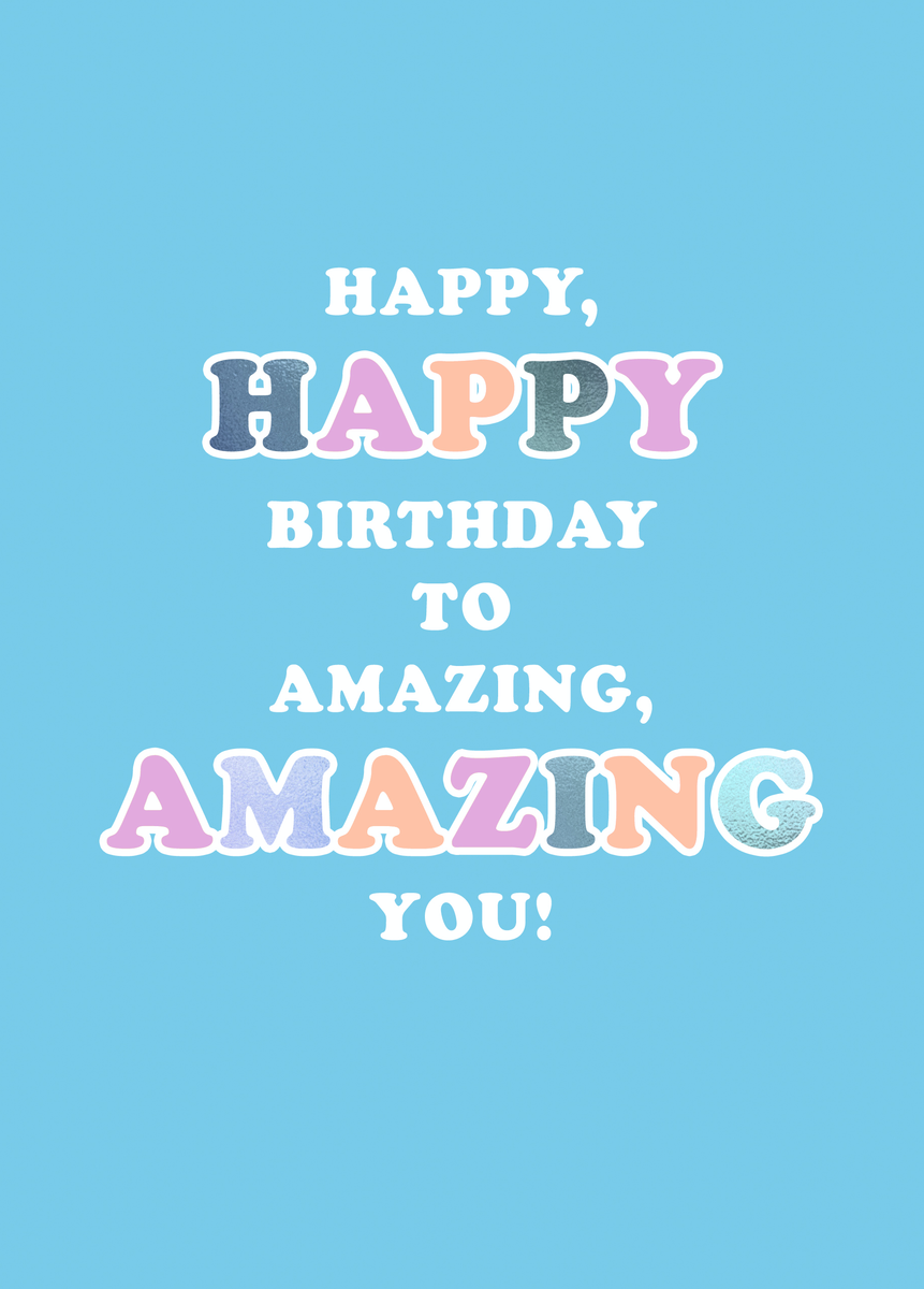 Personalised Contemporary Design Birthday Card Hallmark