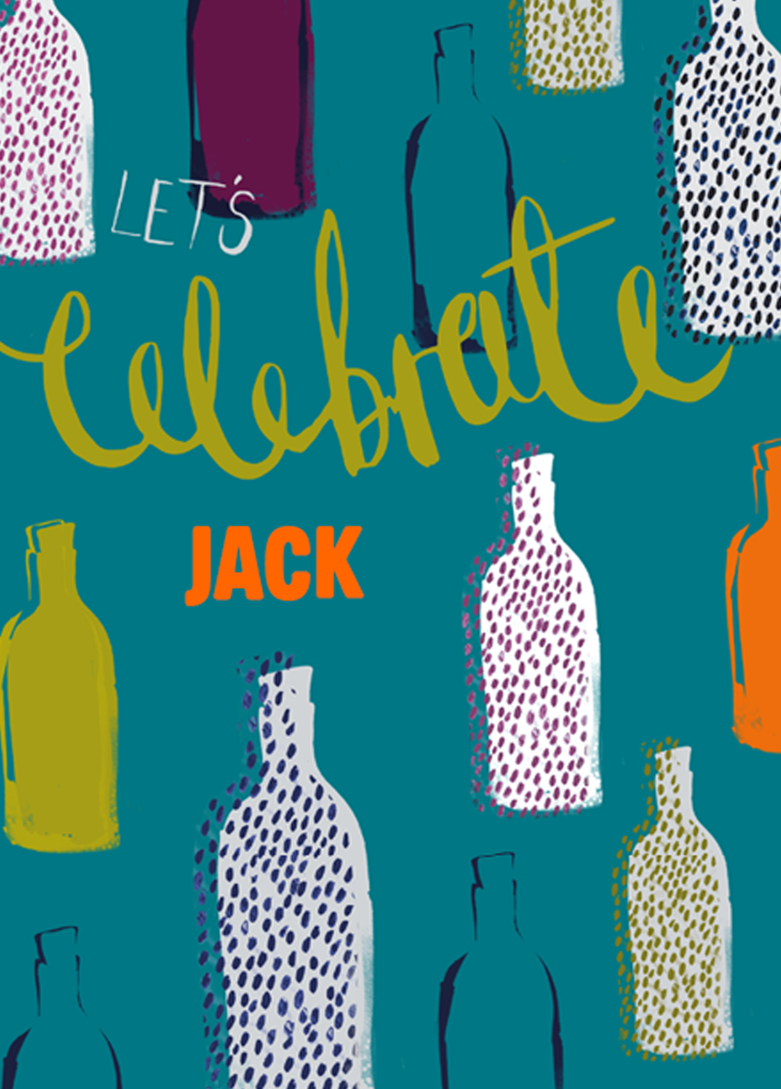 Personalised Son Bottles Beer Wine Birthday Card – Hallmark