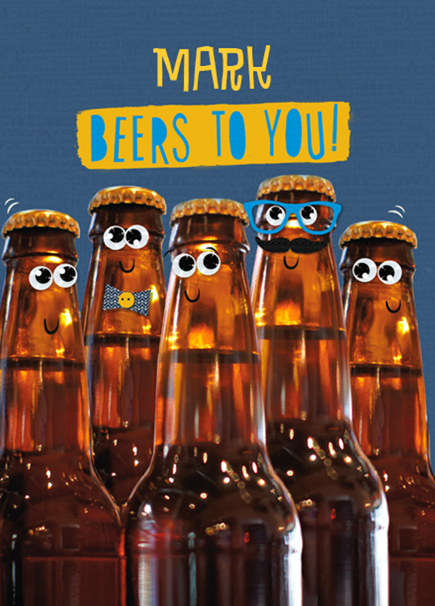 Personalised Funny Editable Beer Bottles Birthday Card – Hallmark