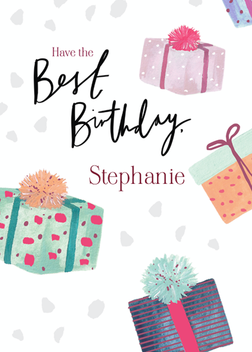 Personalised Illustrated Gifts Birthday Card Hallmark