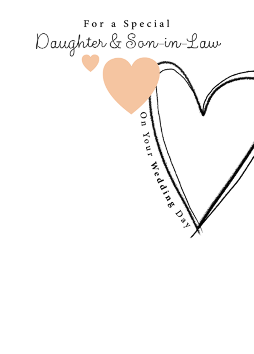 WHITE COTTON CARDS To A Special Daughter And Son-in-Law Congratulations - Foto 2