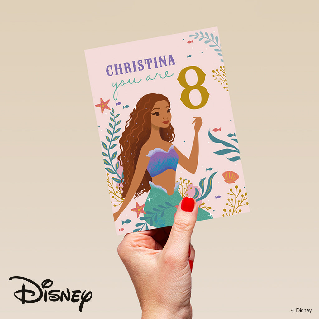 Disney card with Little Mermaid