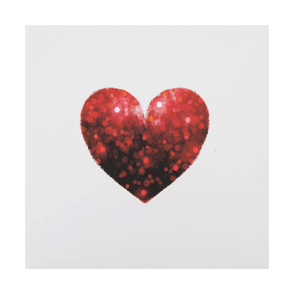 Any Occasion Blank Card - Red Heart Design
