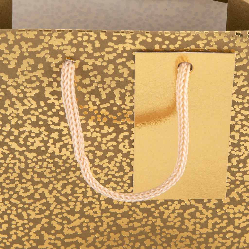 Small Gift Bag - Gold Speckled Design