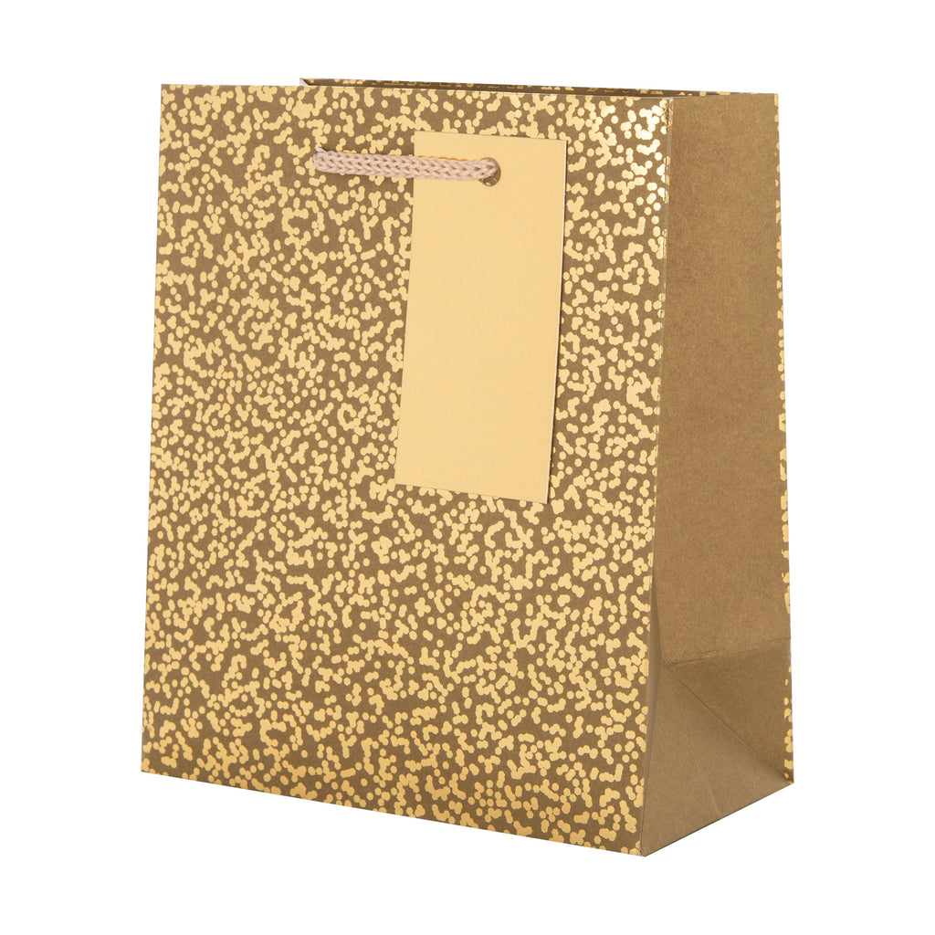 Small Gift Bag - Gold Speckled Design