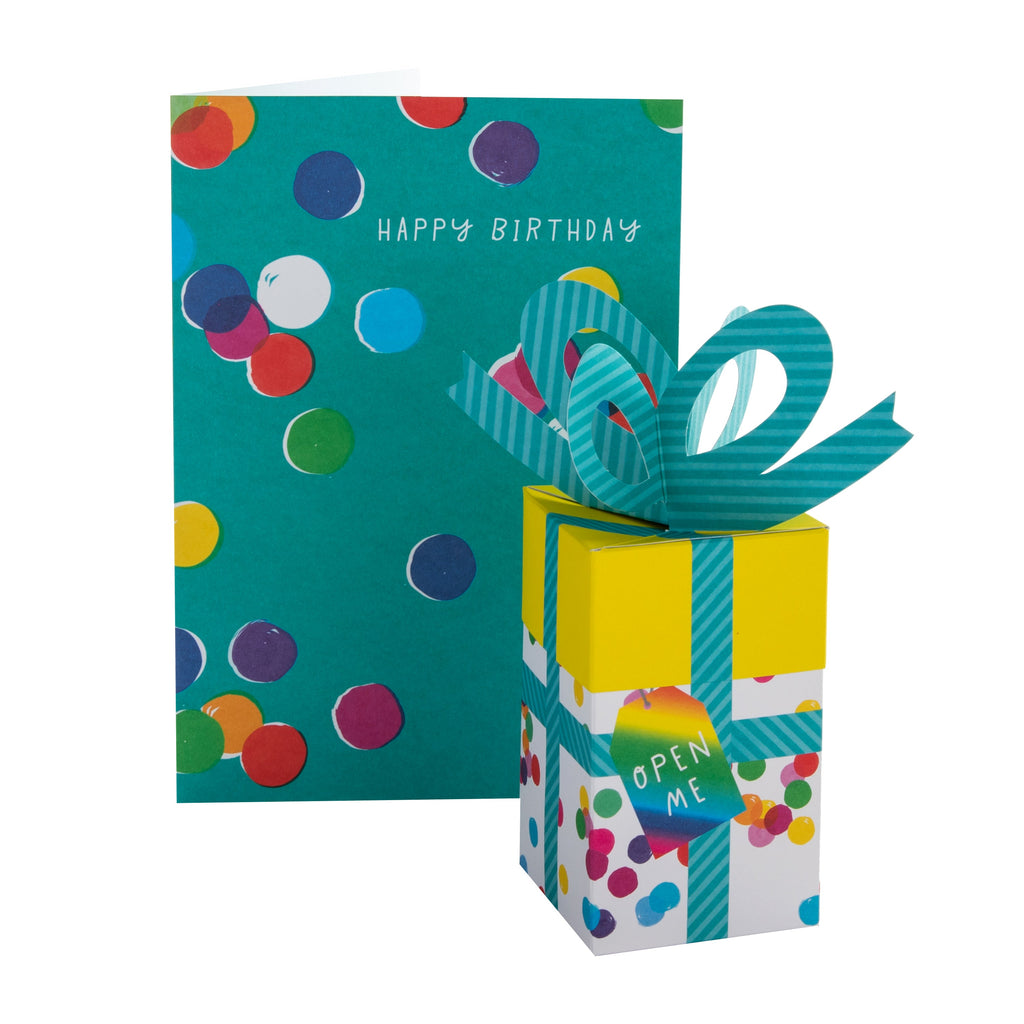 Birthday Card - 3D Pop-Up Gift Box Design