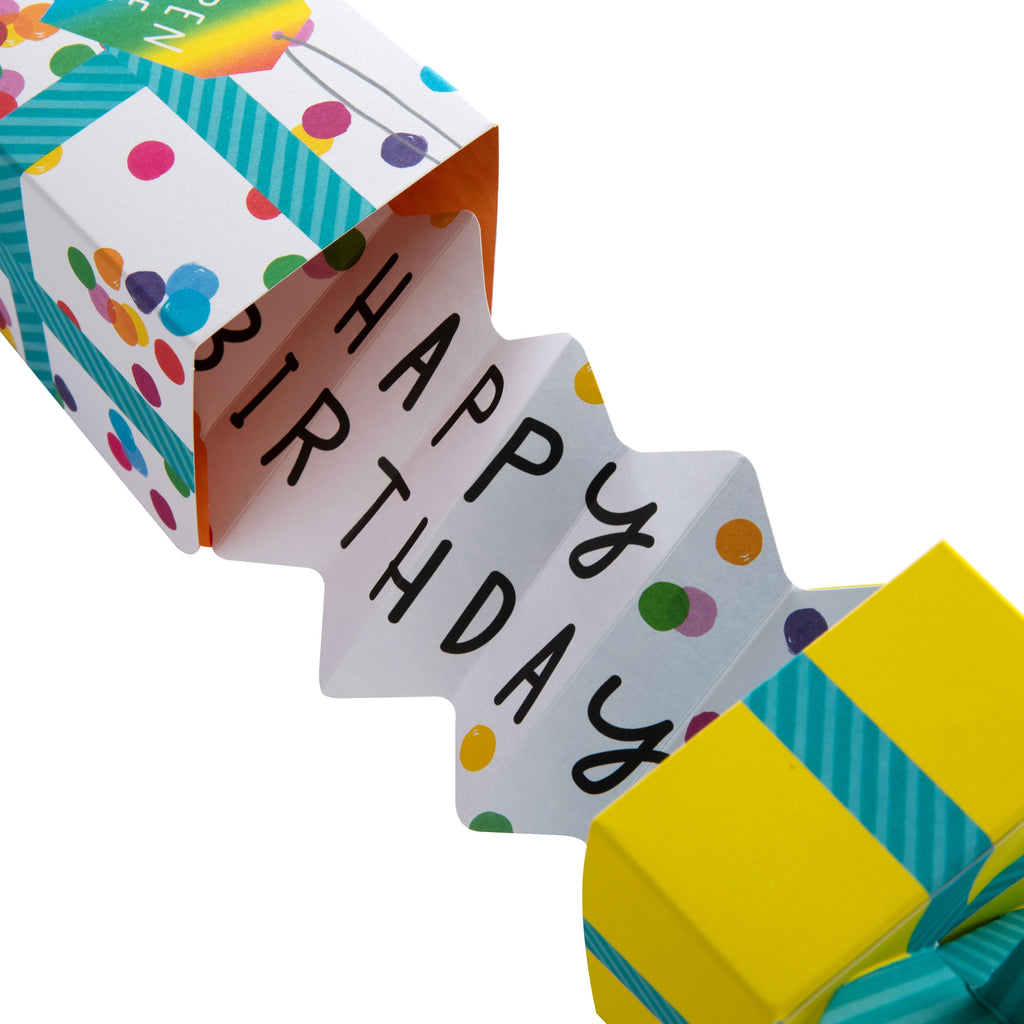 Birthday Card - 3D Pop-Up Gift Box Design
