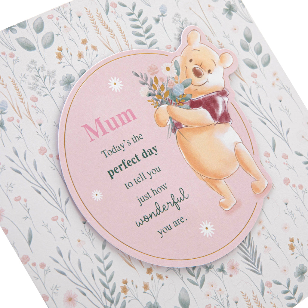 Birthday Card for Mum - Disney Winnie the Pooh Design