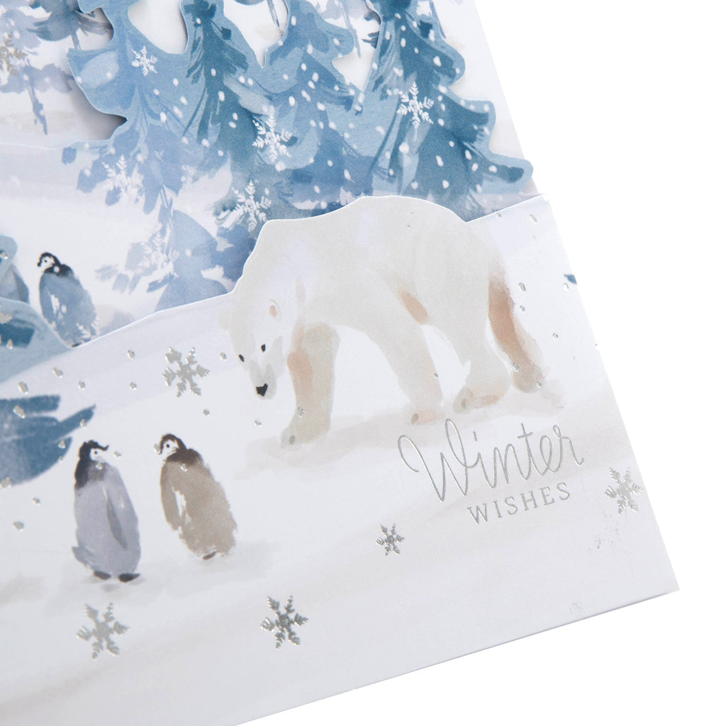 Charity Christmas Cards - Multipack of 5 in Winter Scene Design