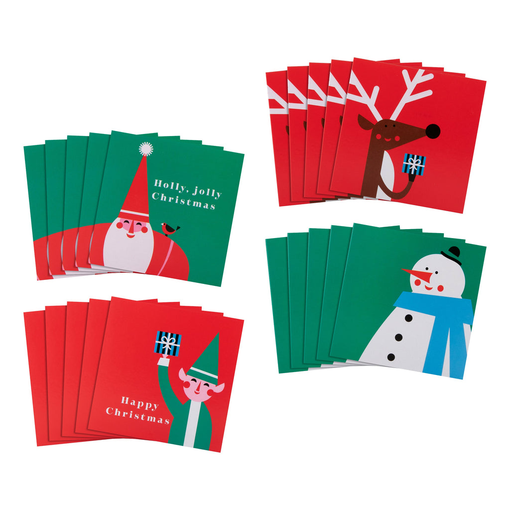Kids Charity Christmas Cards - Multipack of 10 in 4 Designs