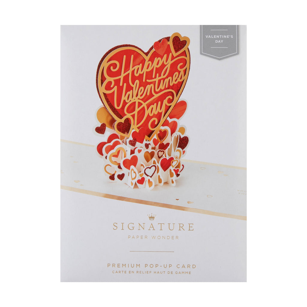 Paper Wonder Valentine's Day Card - 3D Heart Display Design