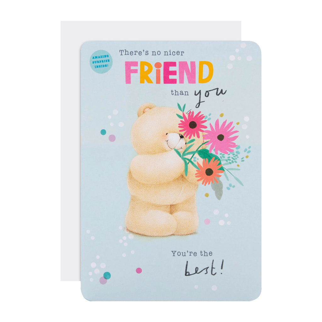 Interactive Forever Friends Birthday Card for Friend with QR Code