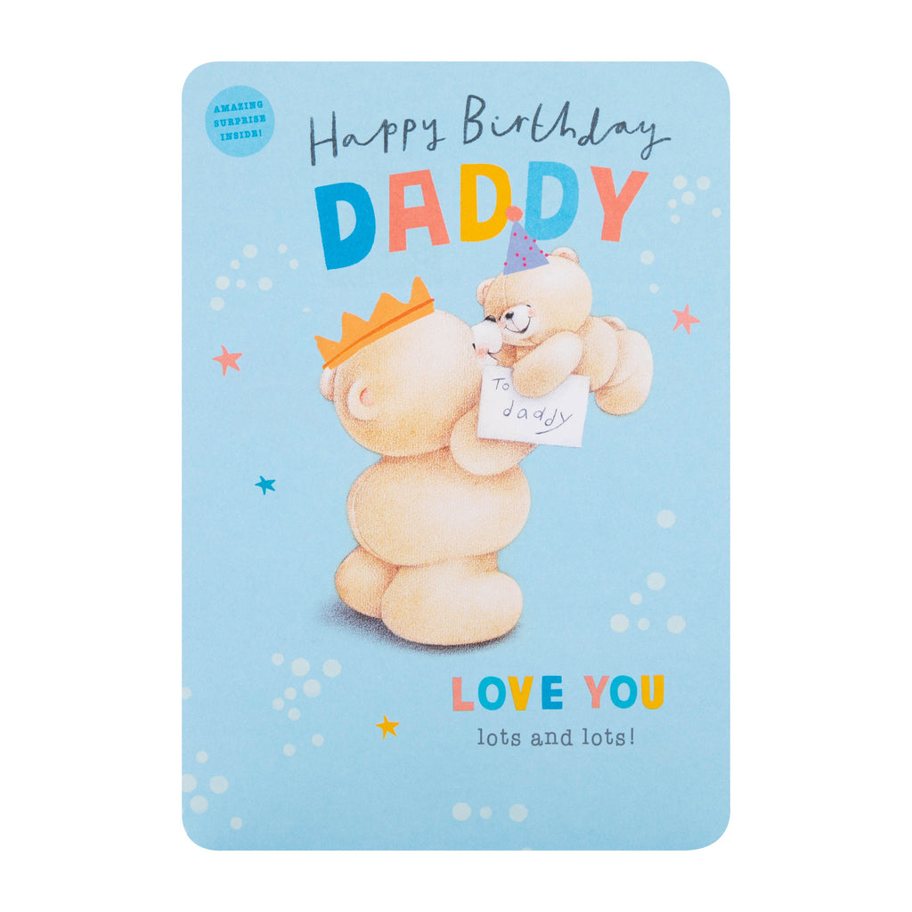 Interactive Forever Friends Birthday Card for Daddy with QR Code