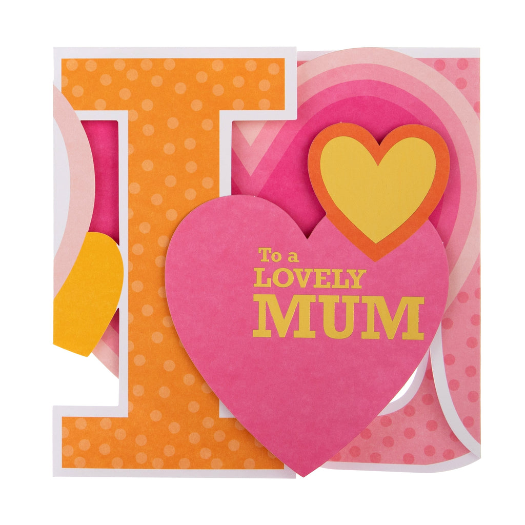 Mother's Day Card for Mum - 3D Keepsake Banner Design