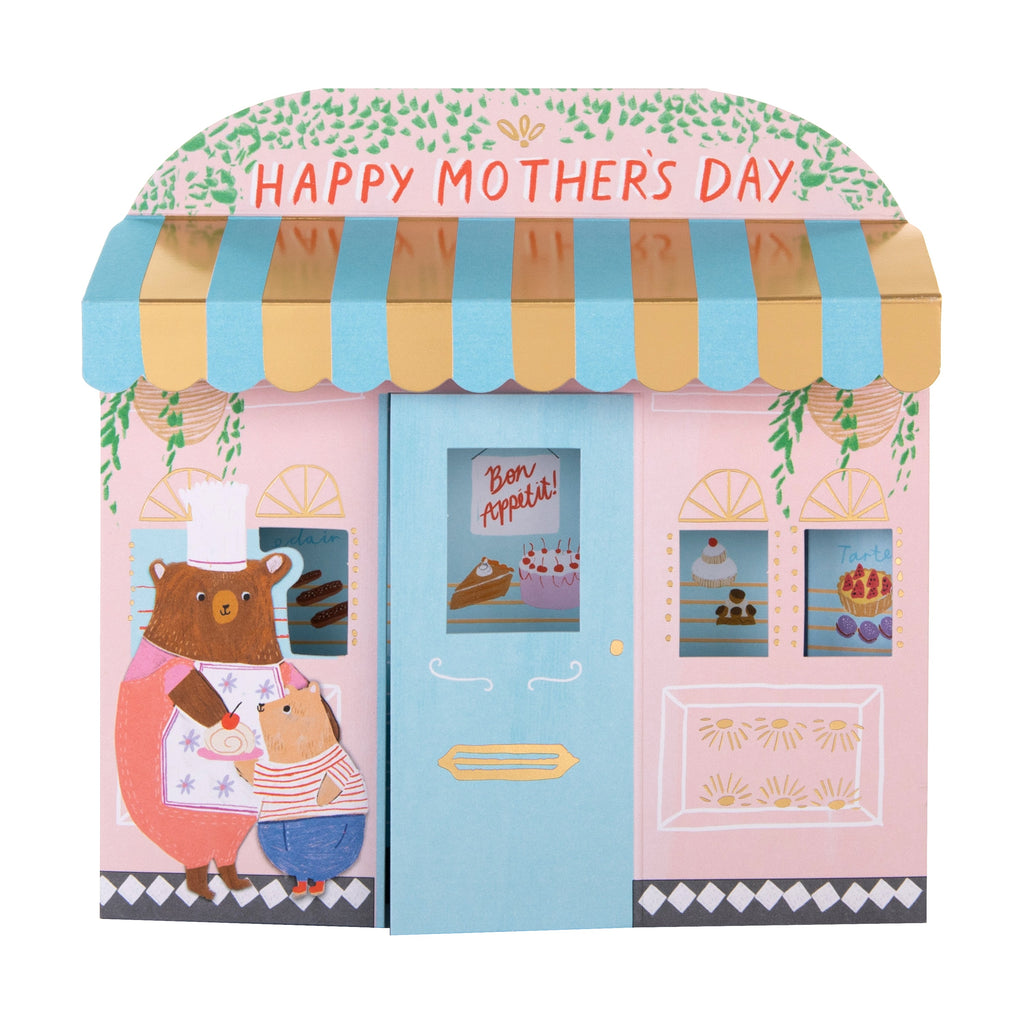 Mother's Day Card for Mum - 3D Patisserie Shop Design
