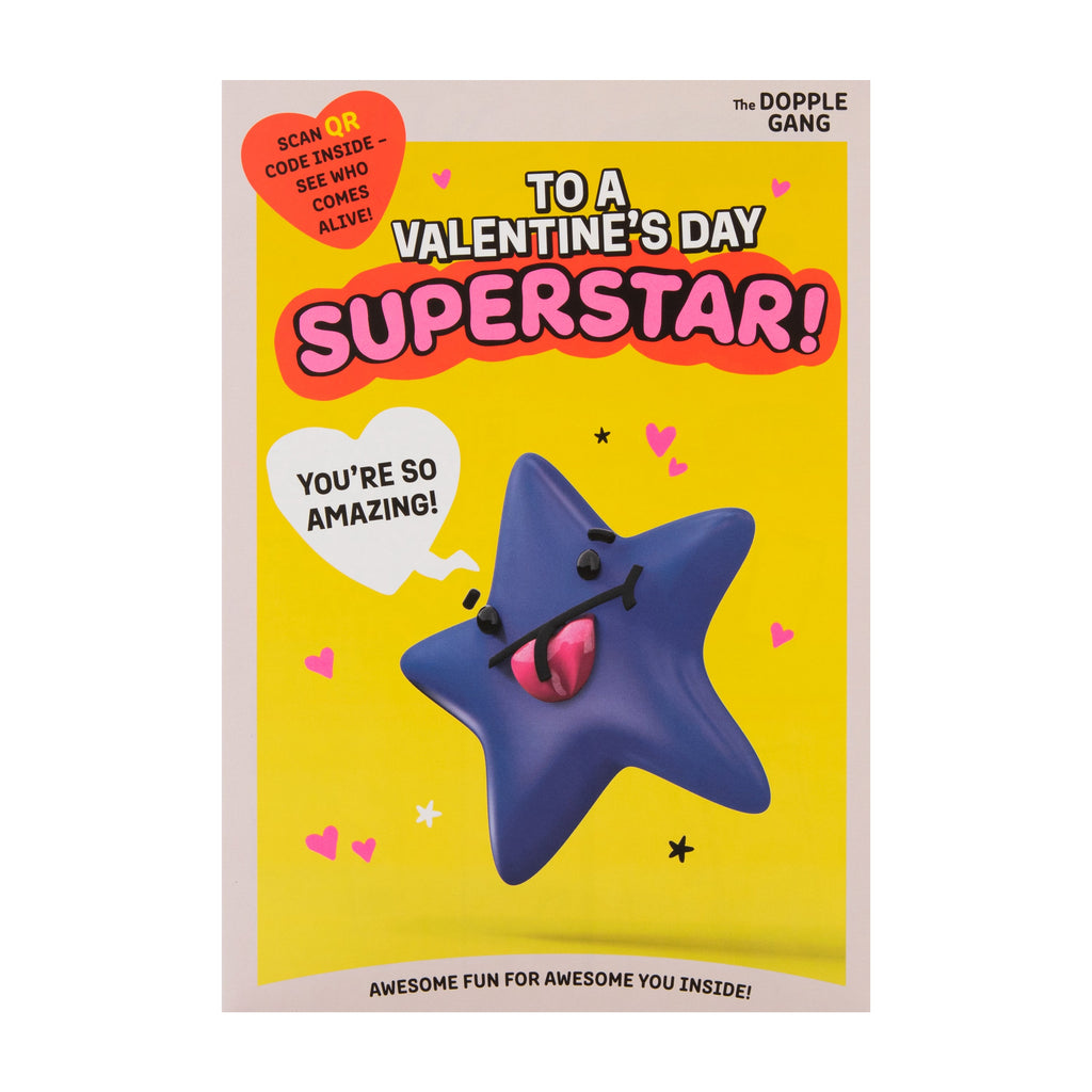 Valentine's Day Card - Dopple Gang Super Star