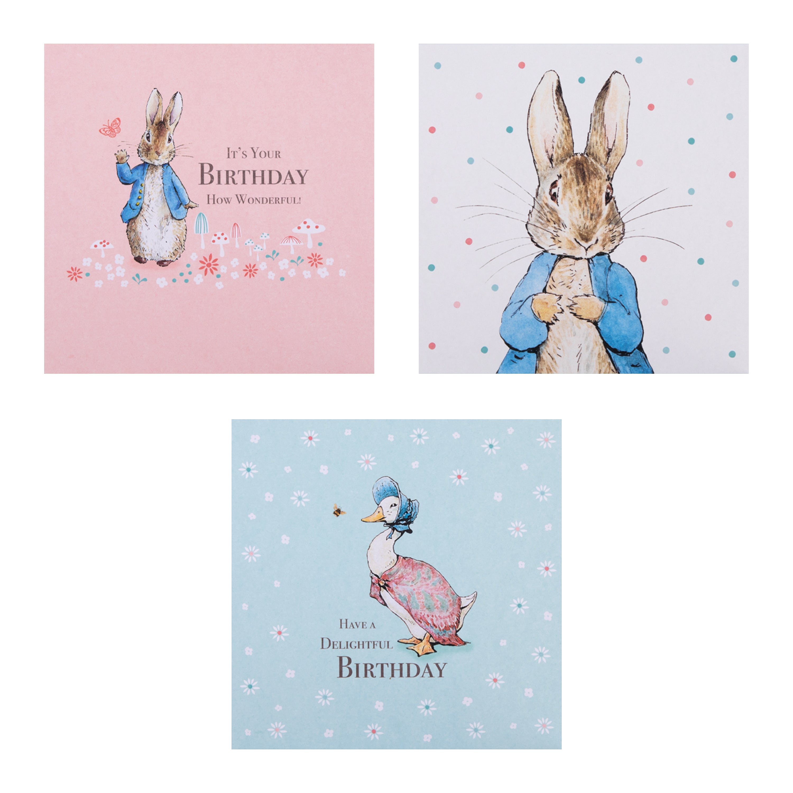 Three Part Cards Rabbit Peter Rabbit™️ Birthday Cards Multipack | Hallmark UK