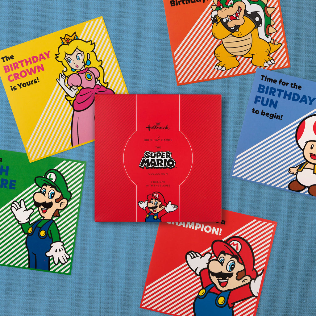 Super Mario Birthday Cards Multipack | Hallmark UK