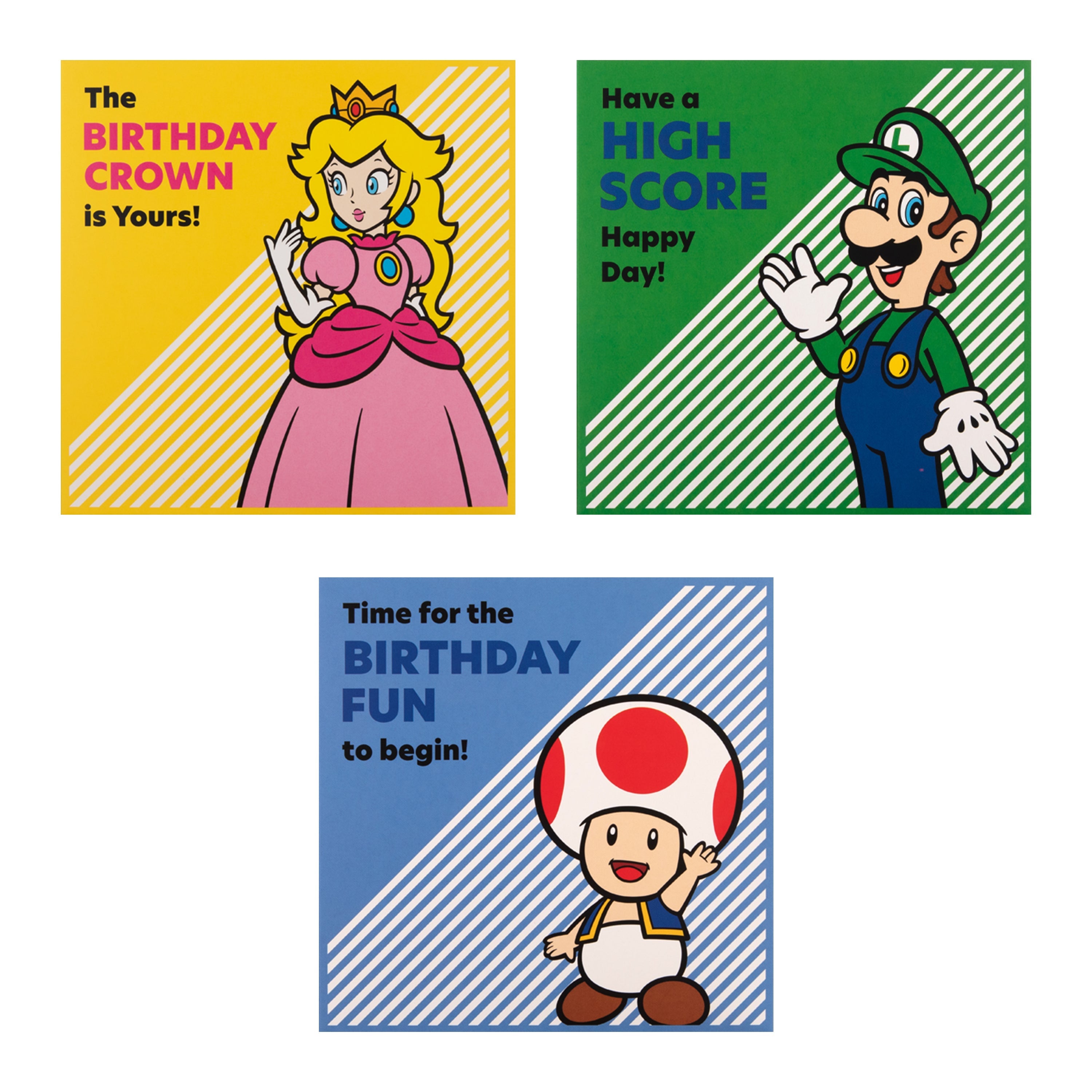 Mario Design Card Super Mario Birthday Cards Multipack | Hallmark UK