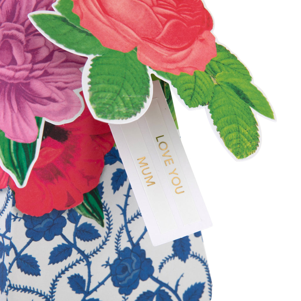 Magical Botanicals Pop Up ‘Wonders’ Card - 3D Patterned Vase & Florals Design
