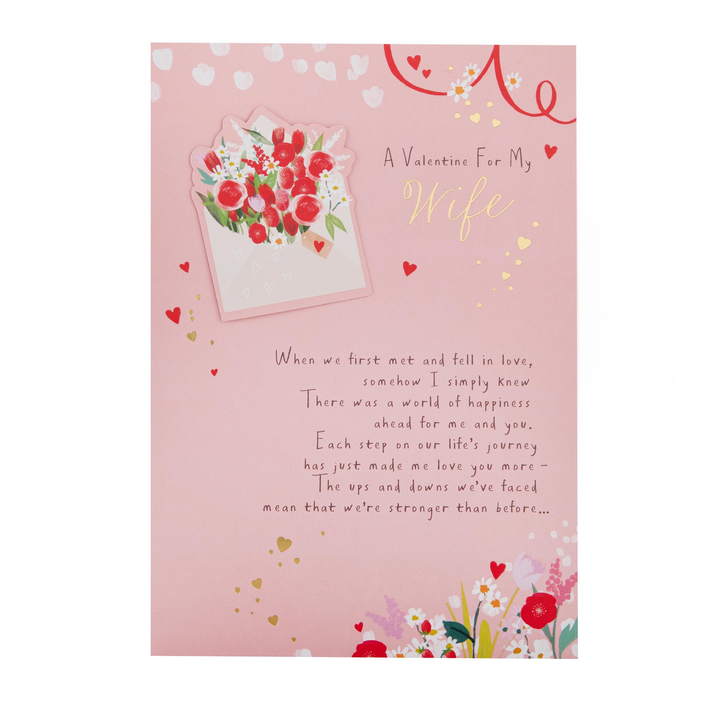 Flowers & Envelope Valentine's Day Card for Wife | Hallmark UK