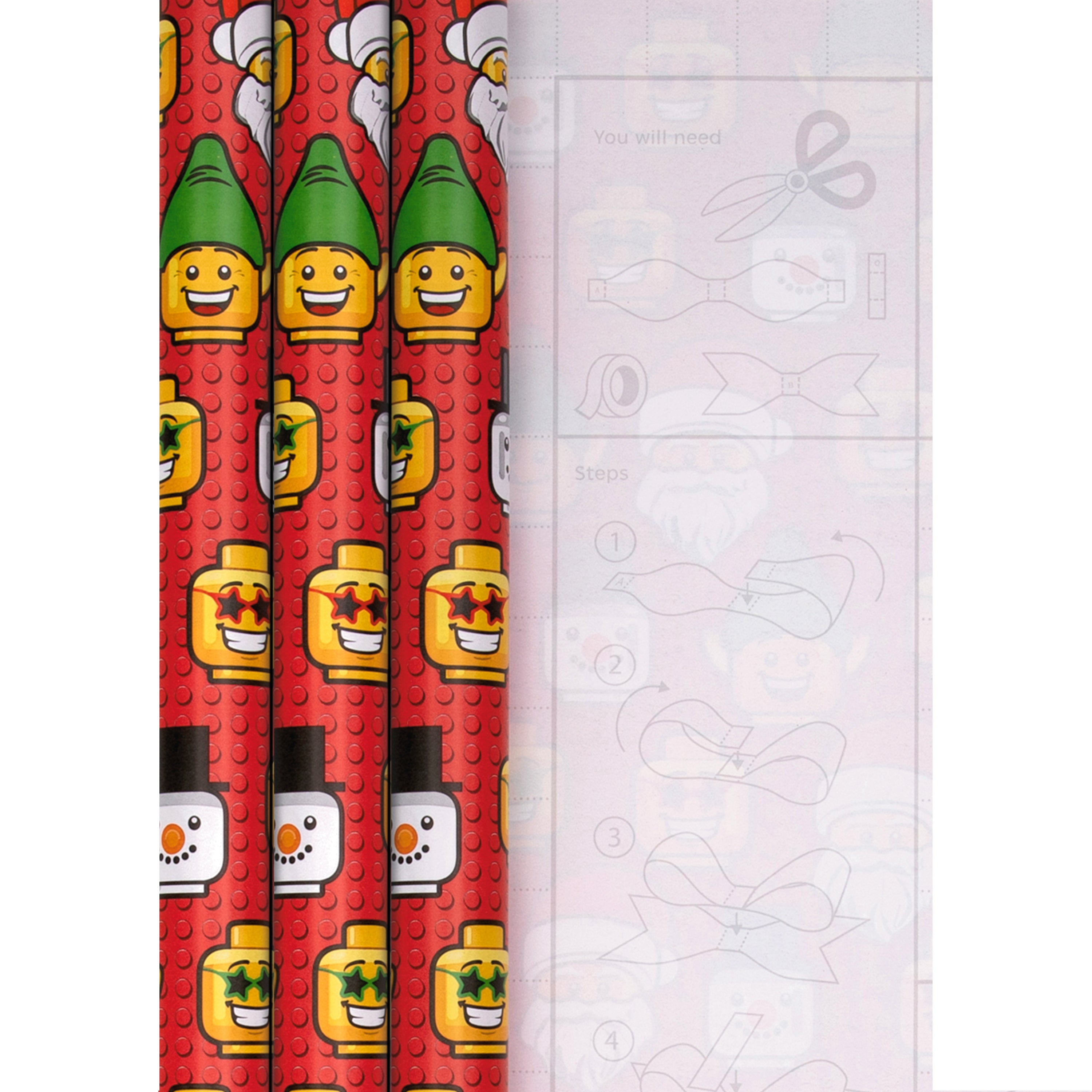 Lego Paper 12M Christmas Wrapping Paper LEGO Design | Hallmark UK