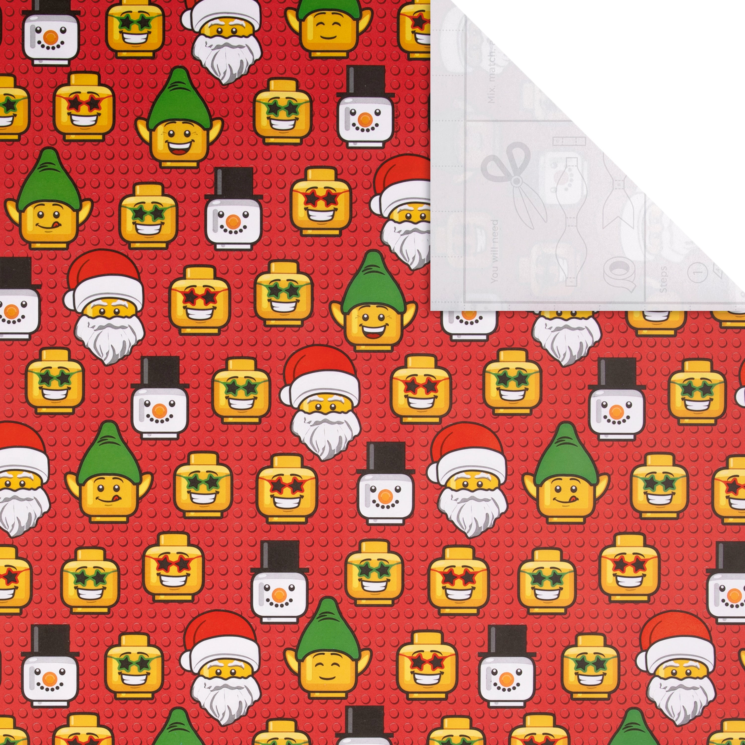 Lego Paper 12M Christmas Wrapping Paper LEGO Design | Hallmark UK