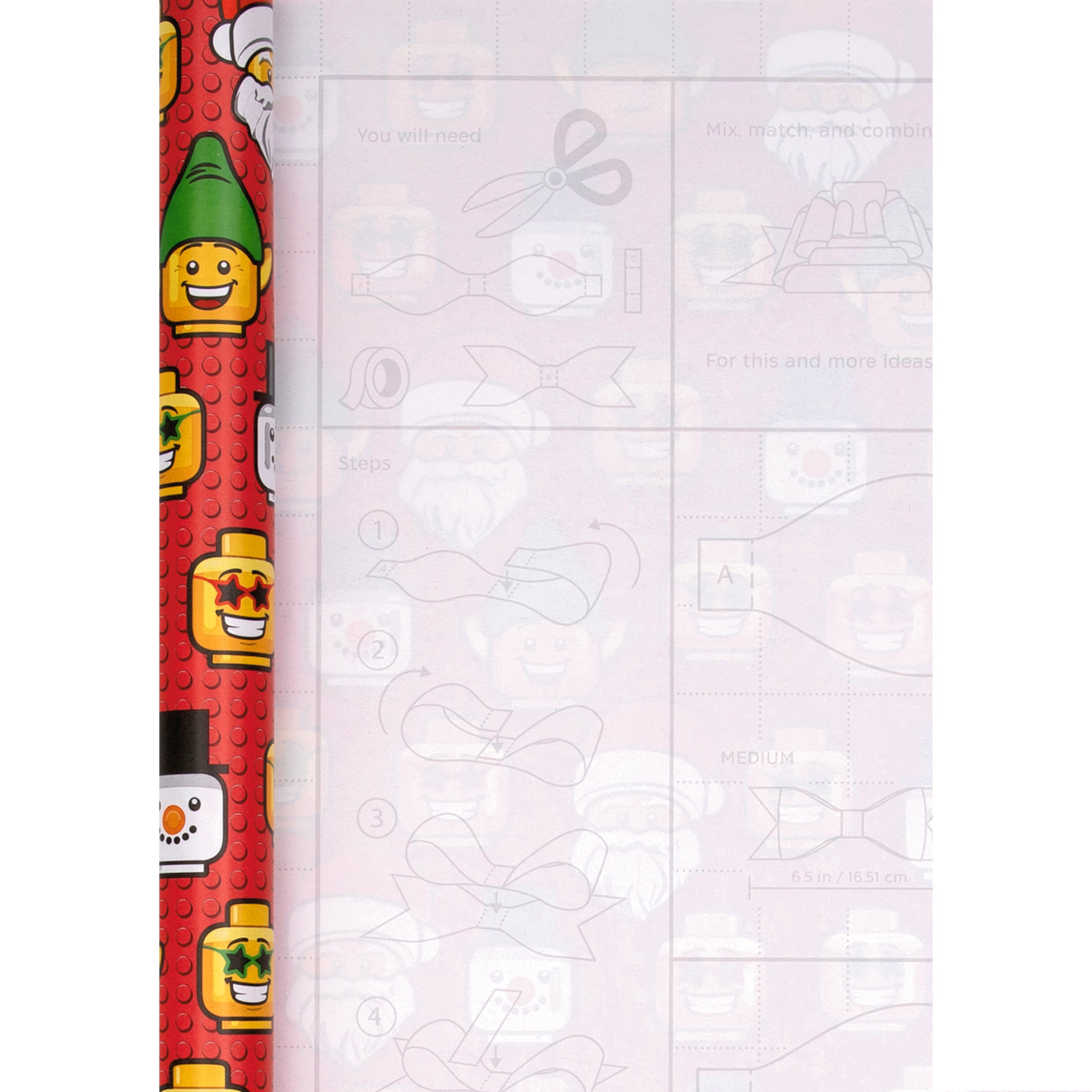 Lego Paper 12M Christmas Wrapping Paper LEGO Design | Hallmark UK