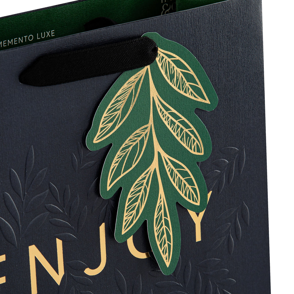 Hall & Co Premium 'Enjoy' Dark Medium Gift Bag - Memento Luxe