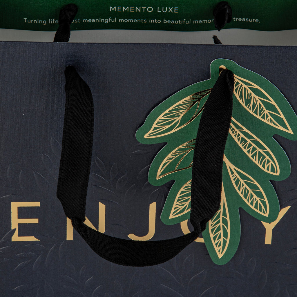 Hall & Co Premium 'Enjoy' Dark Medium Gift Bag - Memento Luxe